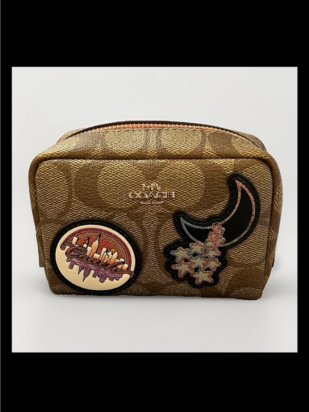 Coach Mini Boxy Cosmetics Case, 2021 Holiday Collection Ltd. Ed. Style: (#C6996)